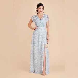 Birdy Grey Violet Dress Chiffon Blue Dreamy Ditsy